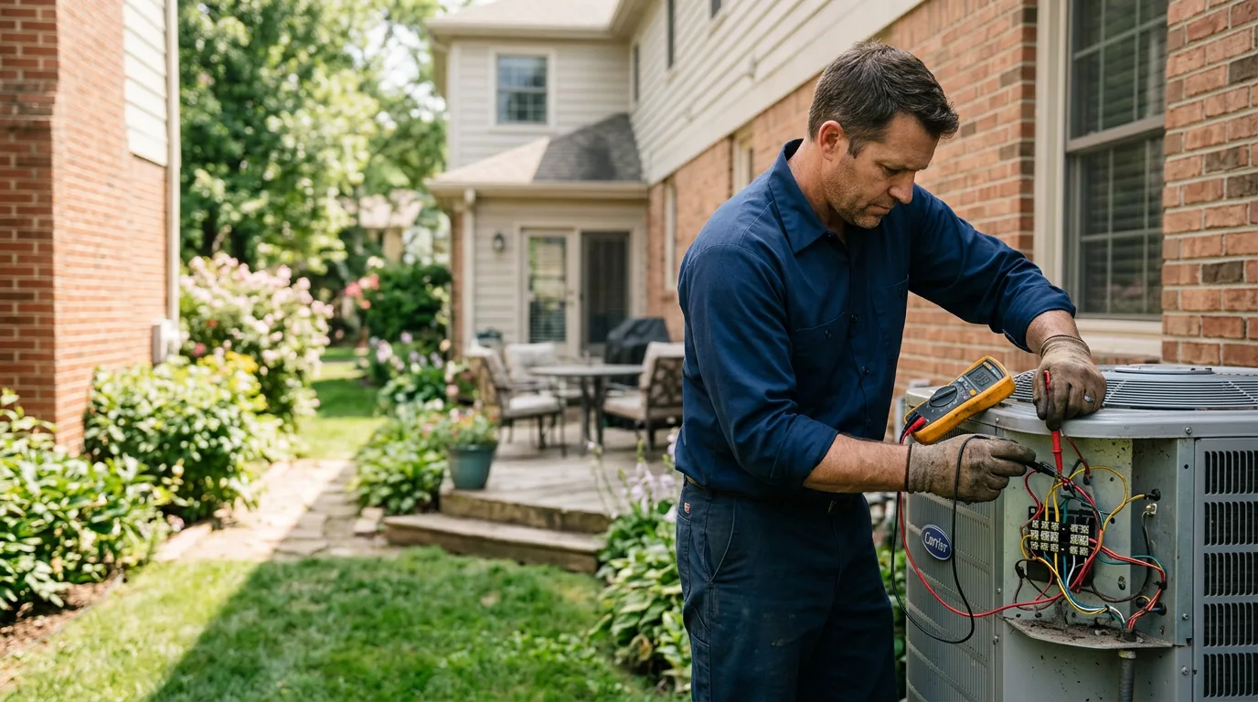 HVAC technician working near Perth Amboy, NJ